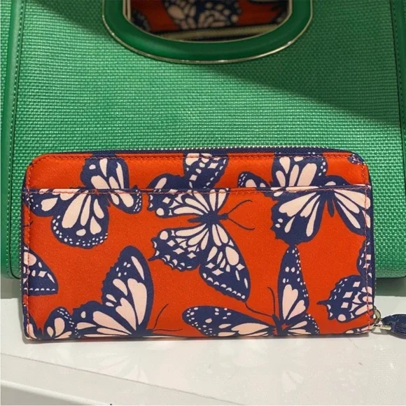 Kate Spade Chelsea Large ContinentalWallet Butterfly Multi